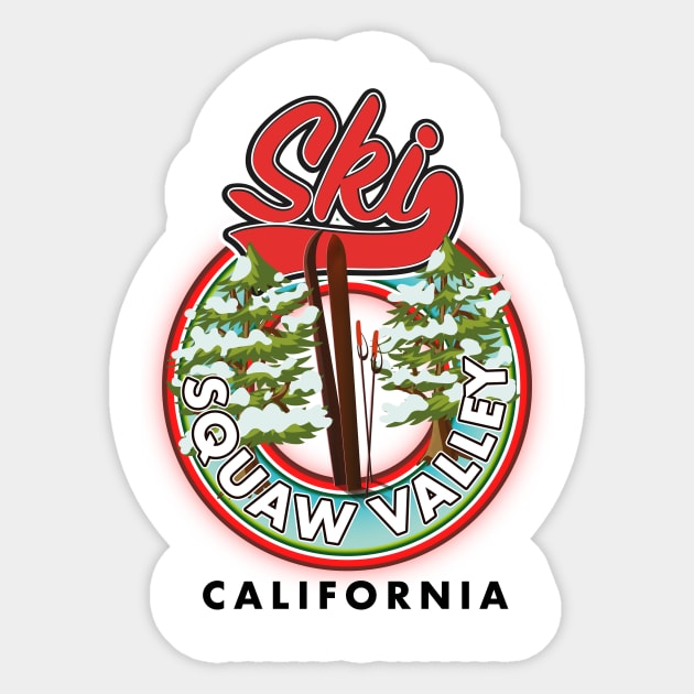 Squaw Valley California Sticker by nickemporium1